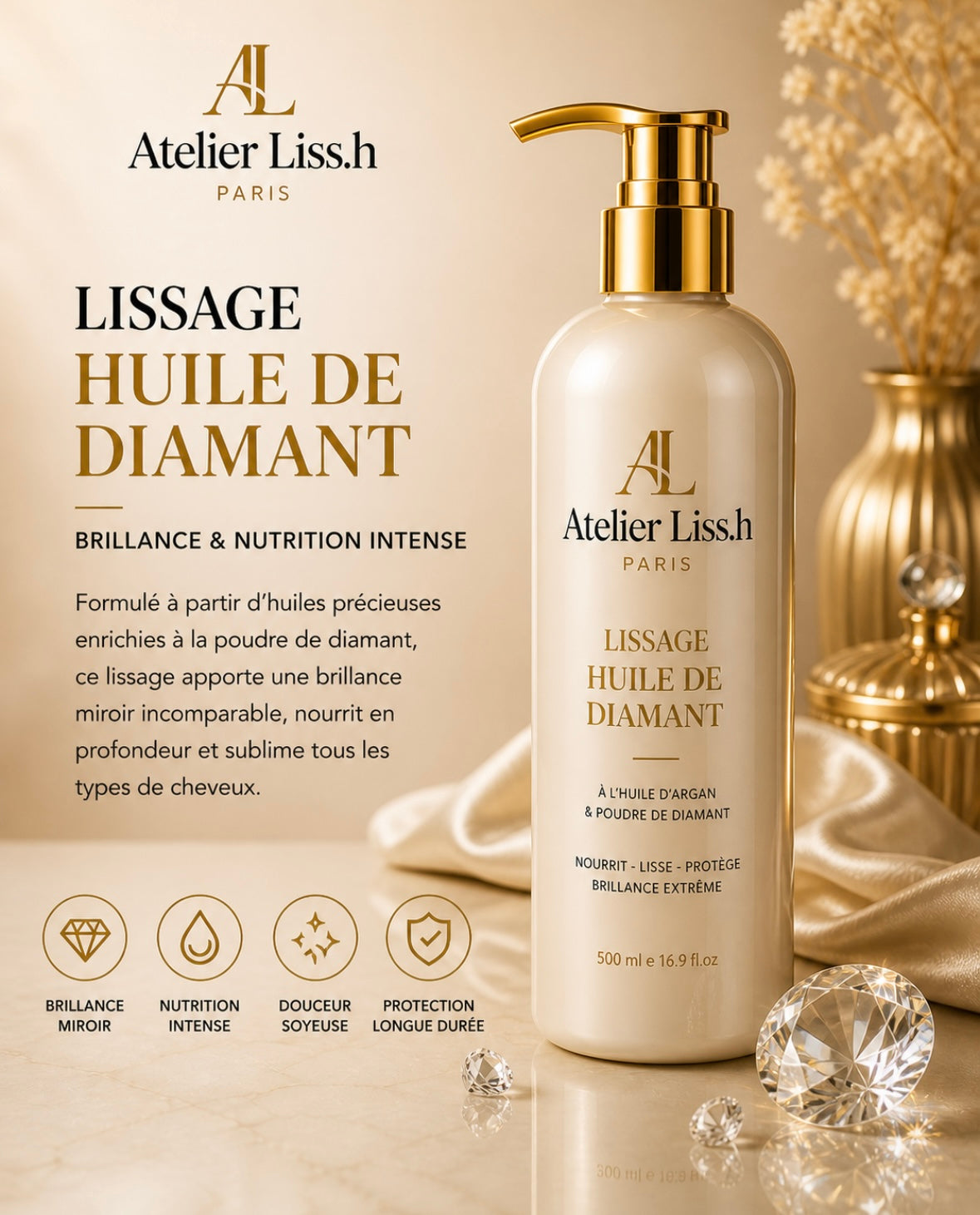 Lissage à l’huile de diamant